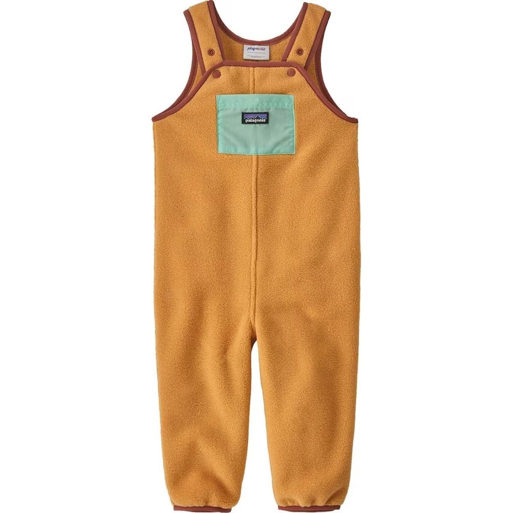 12-18M Patagonia Baby Synchilla Fleece Overalls in Gold